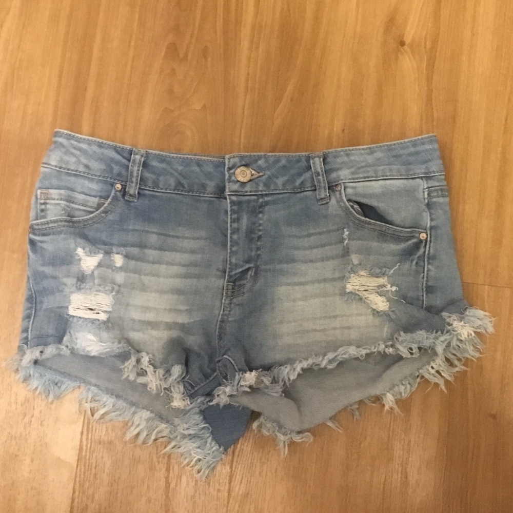Distressed Jean Shorts